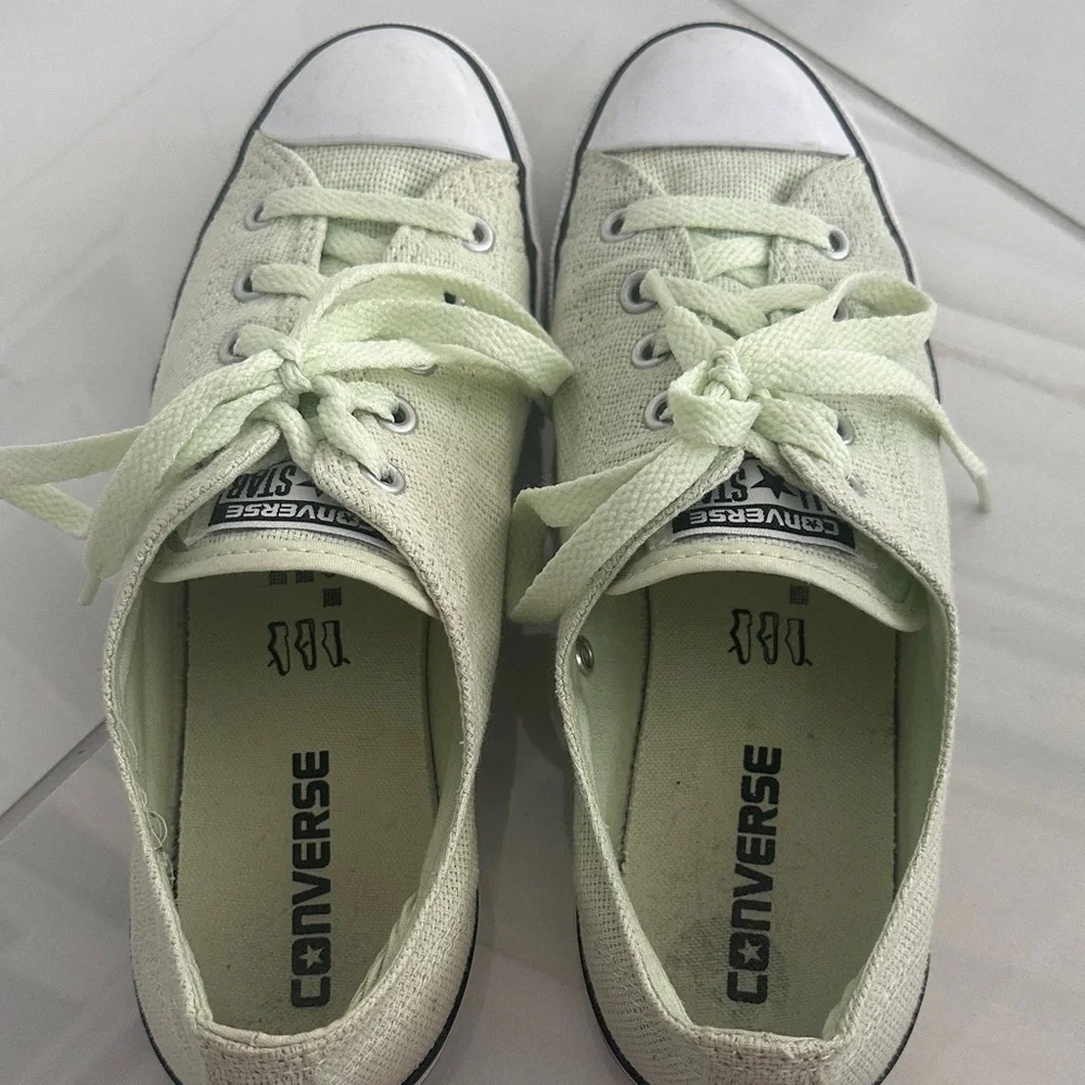 Perfect Easter outfit must have- Converse Mint Green Canvas Sneakers - Picture 5 of 11
